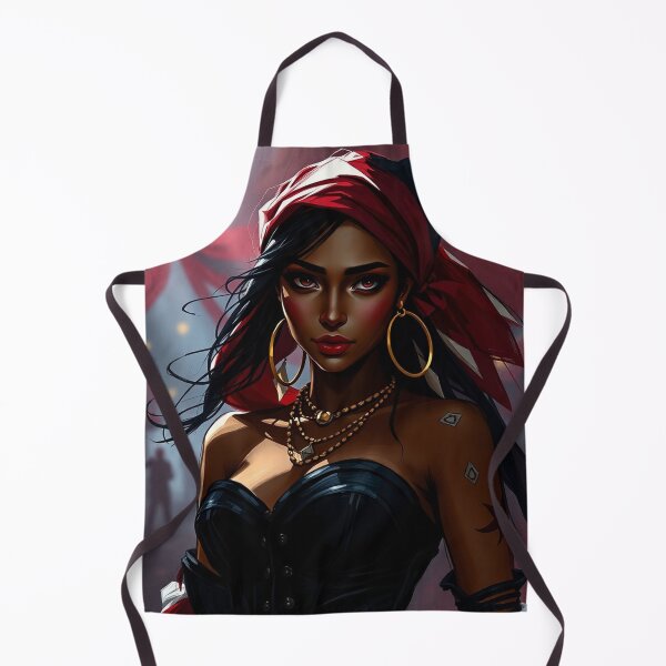 Item preview, Beautiful Romani Gypsy girl illustration designed and sold by Vintage Designs +.