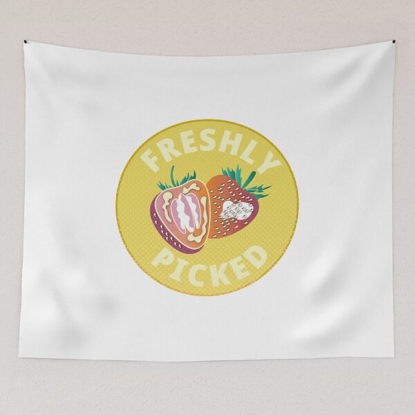 Item preview, Freshly Picked Strawberry Sticker. designed and sold by GHRT.