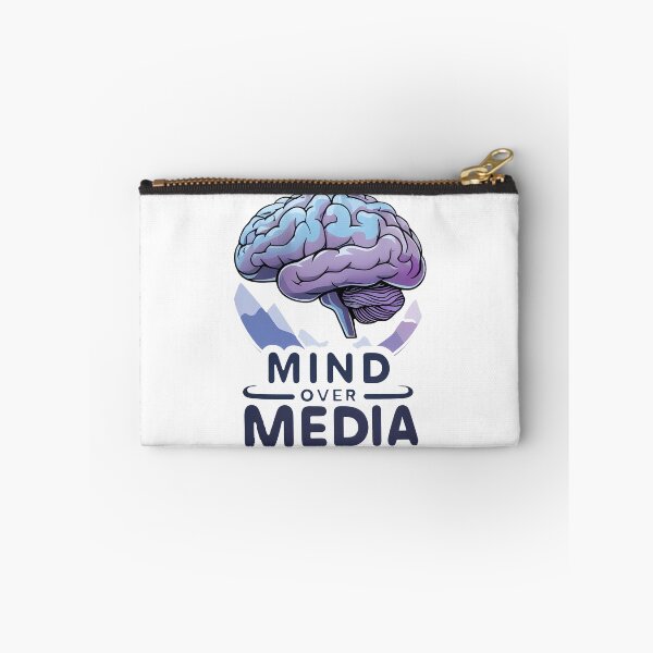 Item preview, Mind Over Media: Thoughtful Brain Rising Above Social Media Icons designed and sold by zoughlal.