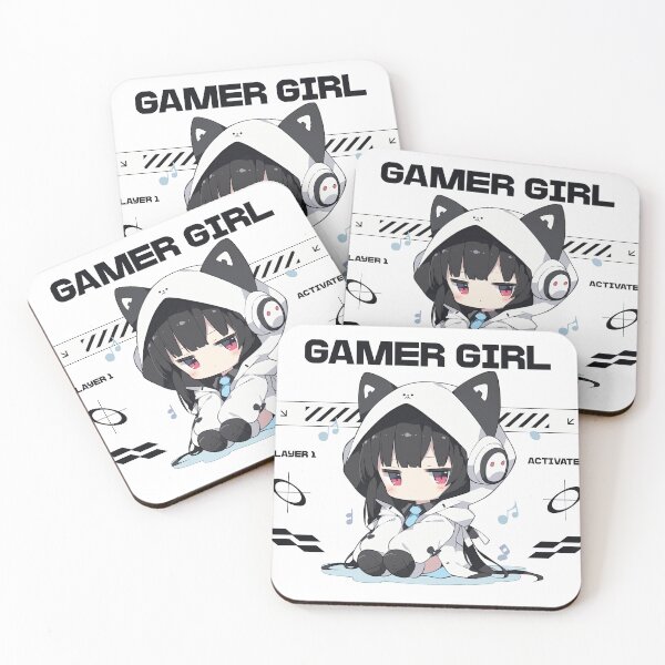 Item preview, Anime Gamer Girl Player One designed and sold by Double7Designs.