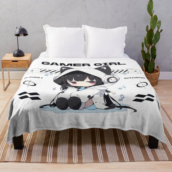 Item preview, Anime Gamer Girl Player One designed and sold by Double7Designs.
