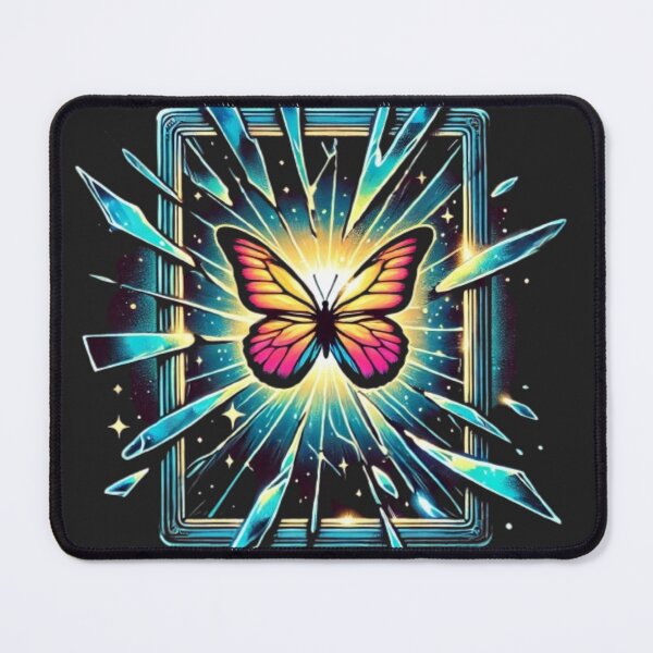 Item preview, Breaking Free Butterfly Glass Symbolic Art designed and sold by Desireehaz.