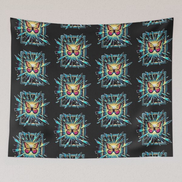 Item preview, Breaking Free Butterfly Glass Symbolic Art designed and sold by Desireehaz.