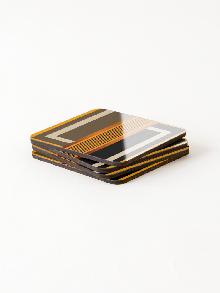 Thumbnail 4 of 5, Coasters (Set of 4), Cool Symmetrical Line Patterns designed and sold by RGSMOOTHFINGER.