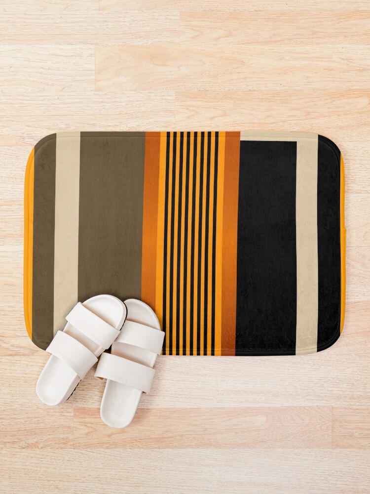 Thumbnail 1 of 6, Bath Mat, Cool Symmetrical Line Patterns designed and sold by RGSMOOTHFINGER.