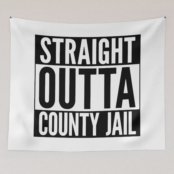 Item preview, Straight Outta County Jail designed and sold by creativecurly.