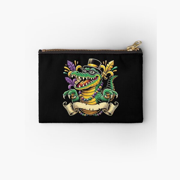 Item preview, Mardi Gras Gator Beads Celebration Graphic designed and sold by LuminOrb.