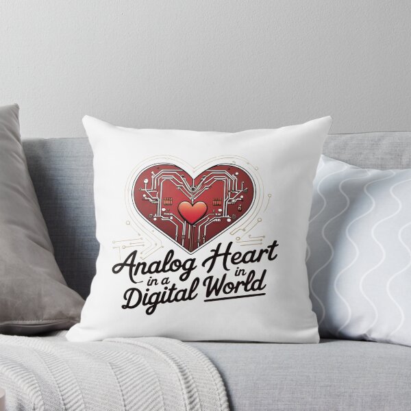 Item preview, Analog Heart in a Digital World: Vintage Heart with Modern Tech Circuits designed and sold by zoughlal.