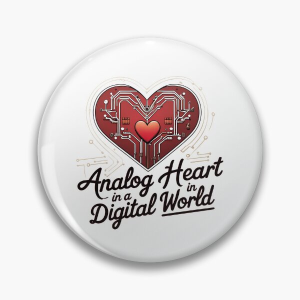 Item preview, Analog Heart in a Digital World: Vintage Heart with Modern Tech Circuits designed and sold by zoughlal.