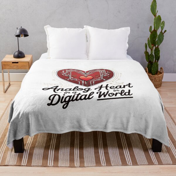 Item preview, Analog Heart in a Digital World: Vintage Heart with Modern Tech Circuits designed and sold by zoughlal.