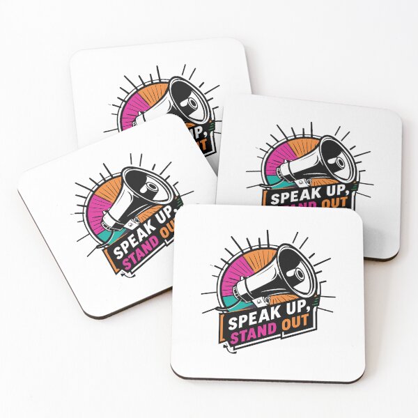 Item preview, Speak Up, Stand Out: Megaphone with Radiating Sound Waves designed and sold by zoughlal.