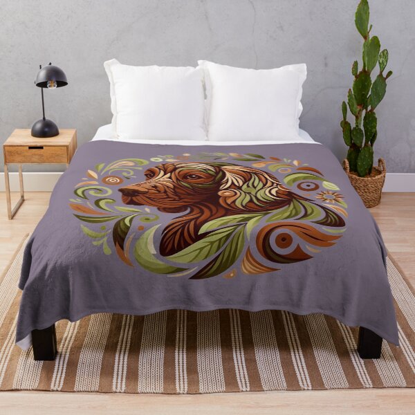 Item preview, Irish Setter Dog Botanical Nature Art Illustration3 designed and sold by BirdsnStuff.