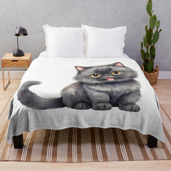 Item preview, Adorable Siberian Baby Cat Illustration designed and sold by BloomCatB.