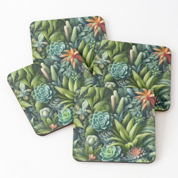 Item preview, pattern of green plants in 3D style designed and sold by Heidi25L.