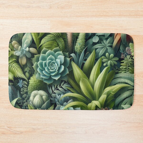 Item preview, pattern of green plants in 3D style designed and sold by Heidi25L.