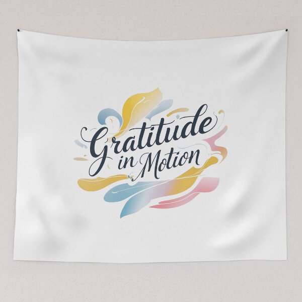 Item preview, Gratitude in Motion: Kinetic Typography with Flowing Shapes designed and sold by zoughlal.