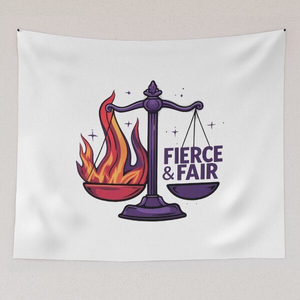 Item preview, Fierce & Fair: Balanced Scale with Dynamic Elements designed and sold by zoughlal.