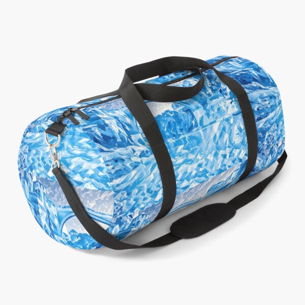 Item preview, Mostar bridge in all blue liquid form designed and sold by wallartofmio.