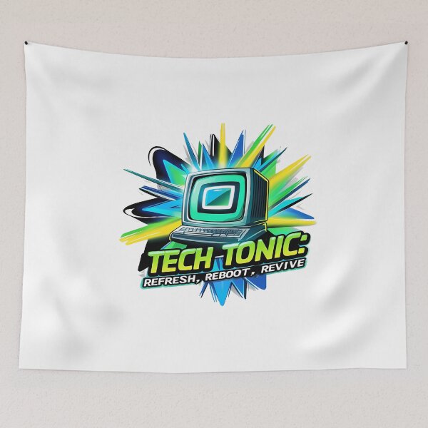 Item preview, Tech Tonic: Refresh, Reboot, Revive - Retro-Futuristic Computer Icon designed and sold by zoughlal.