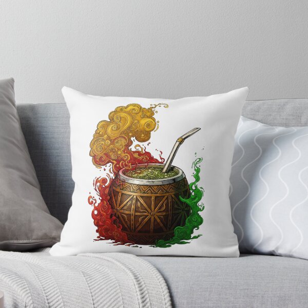 Item preview, Yerba Mate Green Red Yellow designed and sold by Guryl Michal Designs.