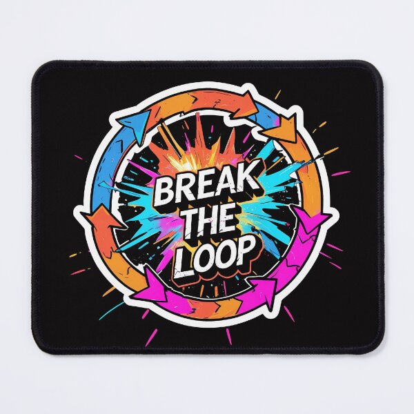 Item preview, Break the Loop: Cyclical Arrow Pattern Shattered by Color and Light designed and sold by zoughlal.