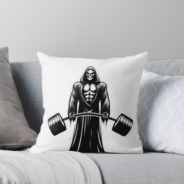 Item preview, Gym Reaper holding weights bar designed and sold by Savage.SelfHelp .