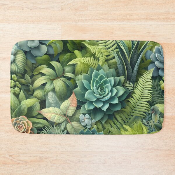 Item preview, pattern of green plants in 3D style designed and sold by Heidi25L.