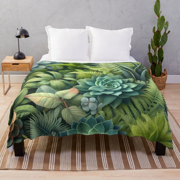 Item preview, pattern of green plants in 3D style designed and sold by Heidi25L.