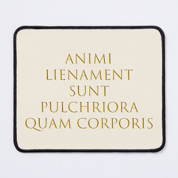 Item preview, Animi Lienamenta - Inner Beauty Quote Design in Golden Trajan Font designed and sold by Wisdom Wear.