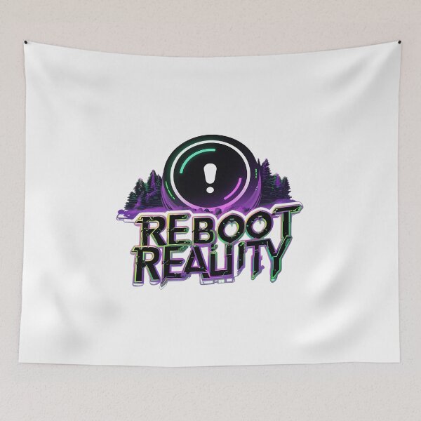 Item preview, Reboot Reality: Surreal Landscape with Glitch Effects and Reset Button designed and sold by zoughlal.