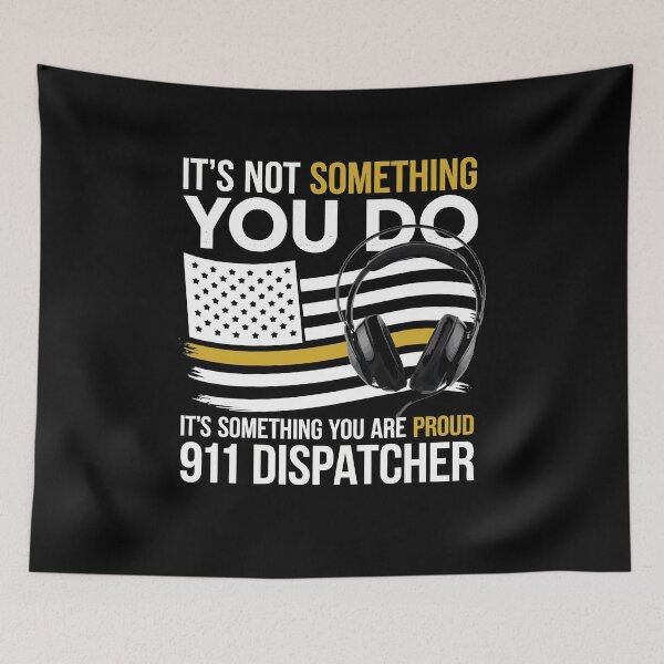 Item preview, 911 Dispatcher – USA Flag Proud designed and sold by tmerchtrends.