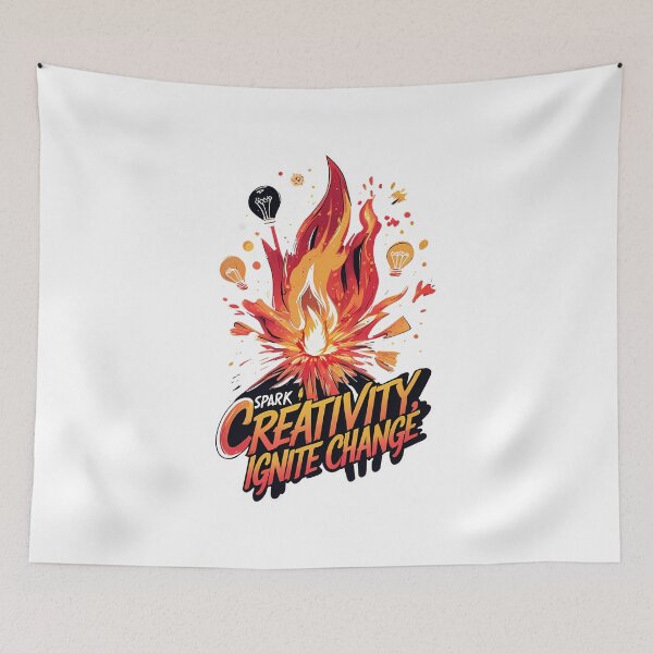Item preview, Spark Creativity, Ignite Change: Spark Evolving into Artistic Elements designed and sold by zoughlal.