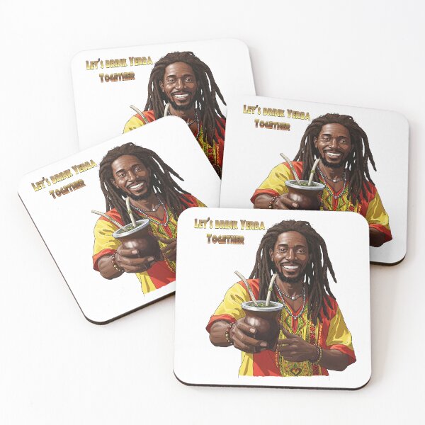 Item preview, Rastafarian with Yerba Mate: An Exotic Fusion of Cultures for Your Background designed and sold by Guryl Michal Designs.