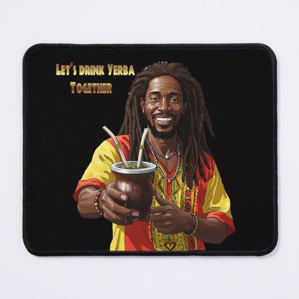 Item preview, Rastafarian with Yerba Mate: An Exotic Fusion of Cultures for Your Background designed and sold by Guryl Michal Designs.