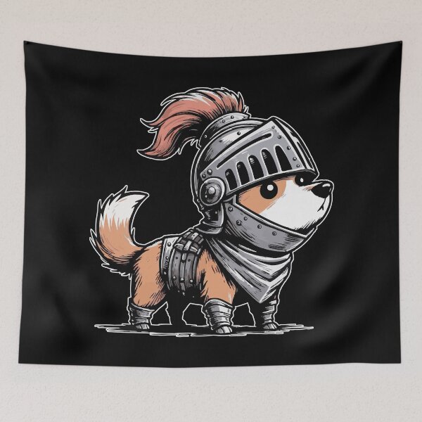 Item preview, Knight Corgi Dog Medieval designed and sold by TomFrontierArt.
