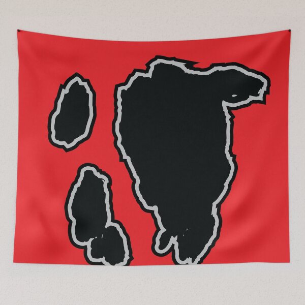 Item preview, Big Black Cow Pattern | Red Cowhide Pattern designed and sold by PatternPen.