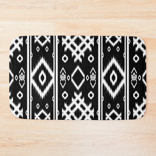 Item preview, Abstract Black & White Ikat Seamless pattern designed and sold by Zineshopz.
