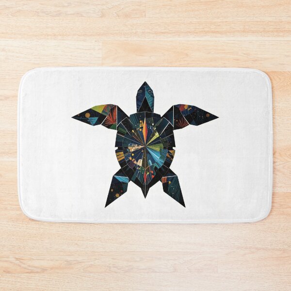 Item preview, Geometric Origami Turtle Art: A Colorful Abstract Design designed and sold by FortuneWildCat.