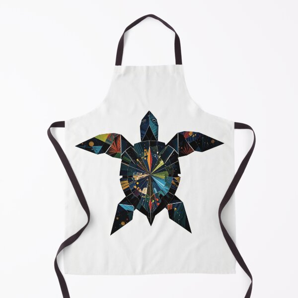 Item preview, Geometric Origami Turtle Art: A Colorful Abstract Design designed and sold by FortuneWildCat.