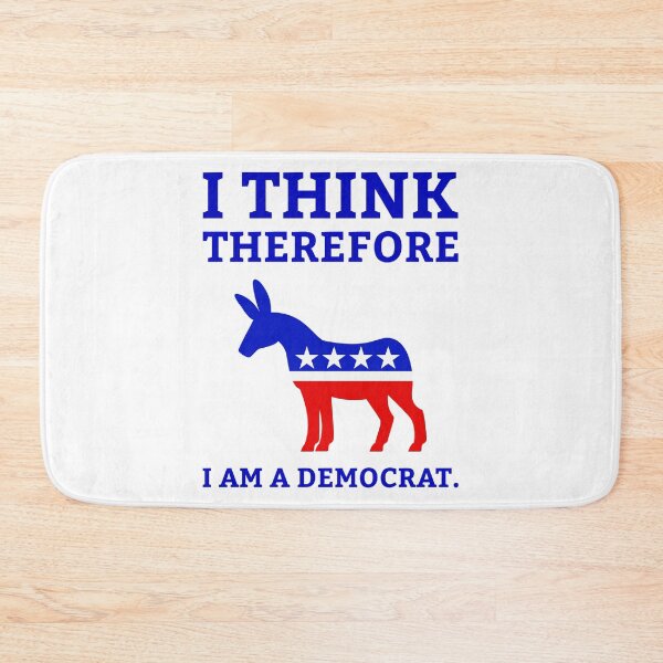 Item preview, I think therefore I am a democrat. designed and sold by Rachel the Artist .