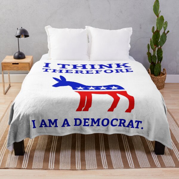 Item preview, I think therefore I am a democrat. designed and sold by Rachel the Artist .