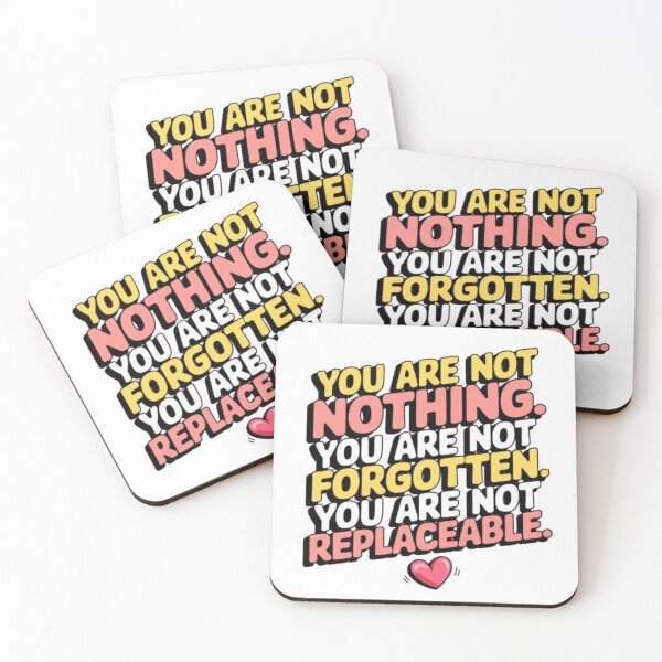 Item preview, You Are Not Nothing – Inspirational & Uplifting Quote Design designed and sold by GemBob Creations.