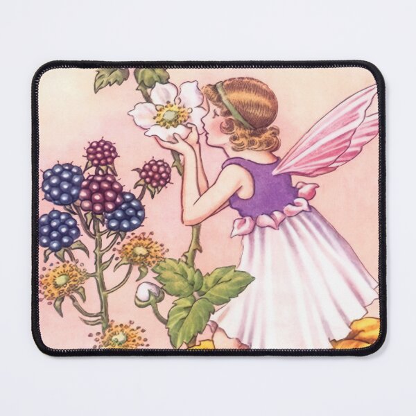 Item preview, A Bunch of Wild flowers - Blackberry - Fairy Illustration by Ida Rentoul Outhwaite designed and sold by Onodera.