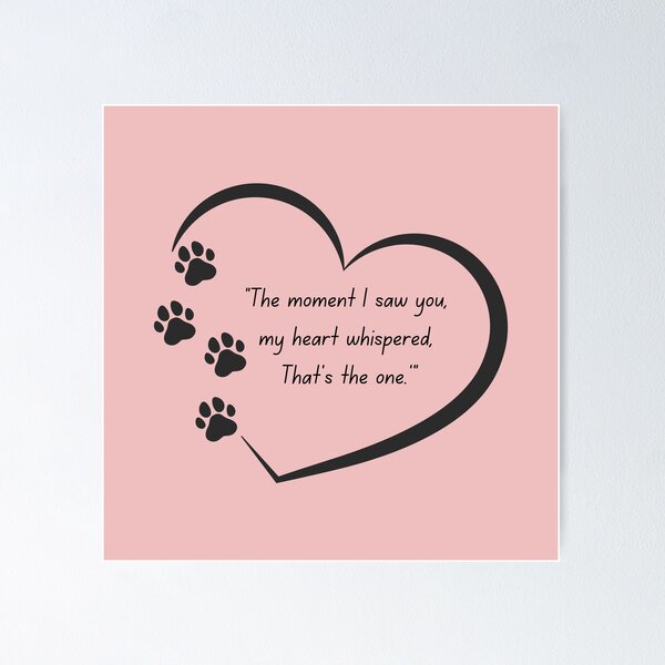 Item preview, Paw Prints on My Heart designed and sold by TiggsnPigsArt.