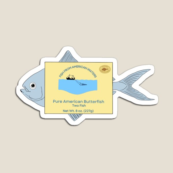 Item preview, Butter Butterfish designed and sold by Bluer Horizons Art.