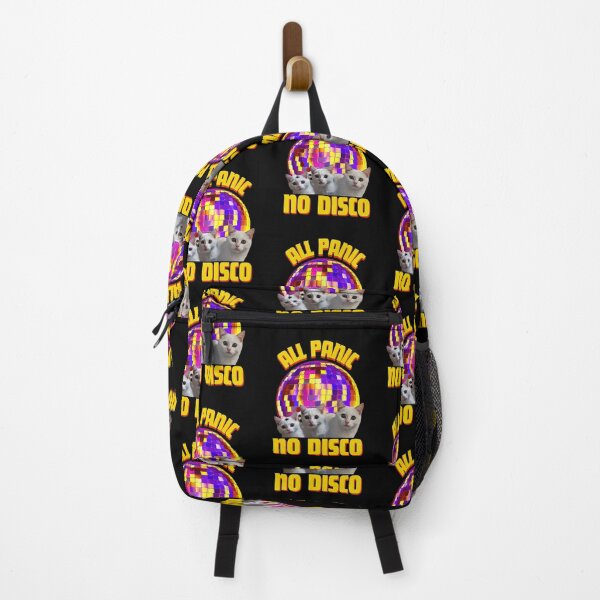 Item preview, "All Panic, No Disco" Cat – Funny & Quirky Anxiety Cat Meme Design designed and sold by Colorful-Garden.