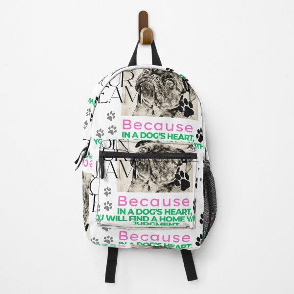 Item preview, A pretty dog in black and patties all over the place with words in green and pink  designed and sold by wallartofmio.