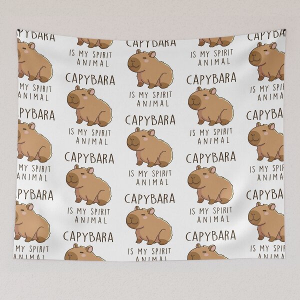 Artikelvorschau, Capybara is my spirit animal entworfen und verkauft von andresMvalle.