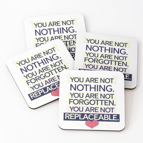 Item preview, You Are Not Nothing – Motivational Quote for Self-Worth & Positivity designed and sold by GemBob Creations.