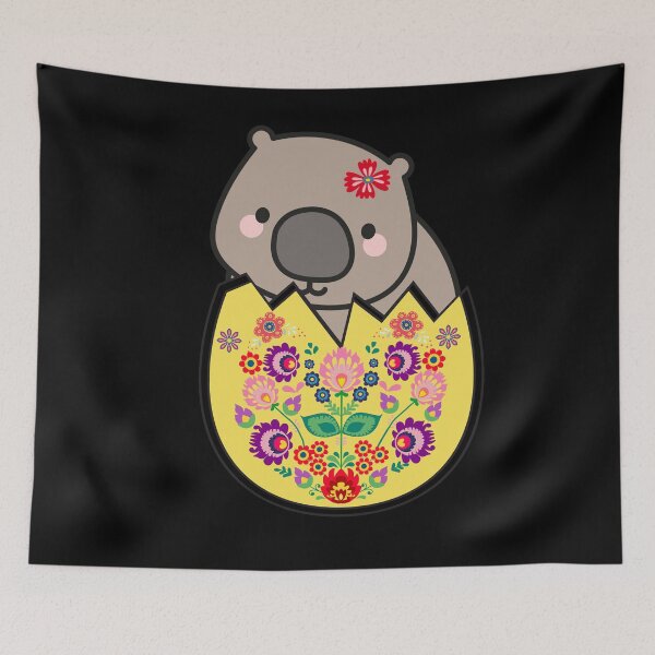 Item preview, Cute Easter Australian Baby Wombat Funny Happy Easter designed and sold by Zayavca.